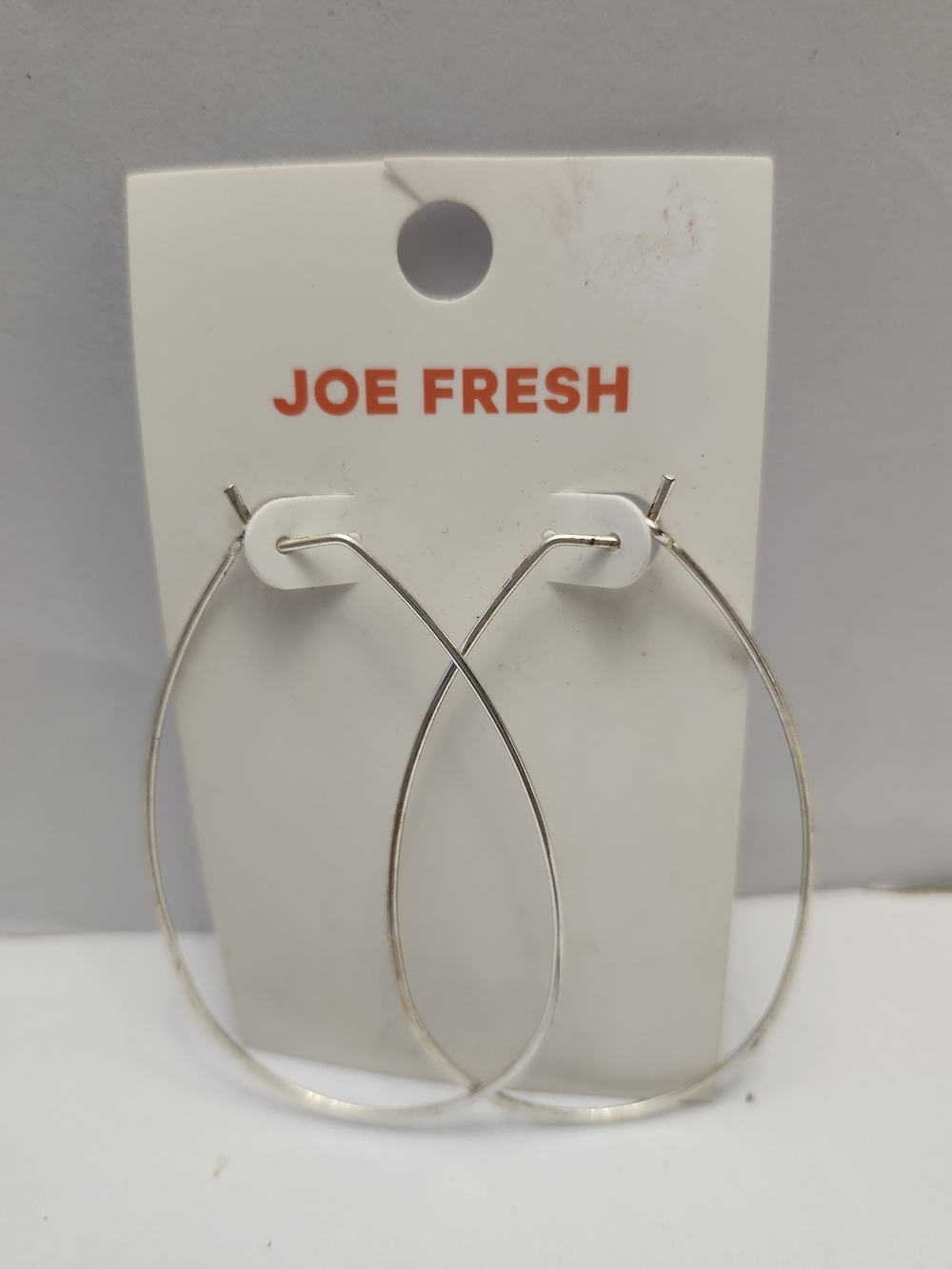 Joe Fresh Silver Oval Hoop Earrings